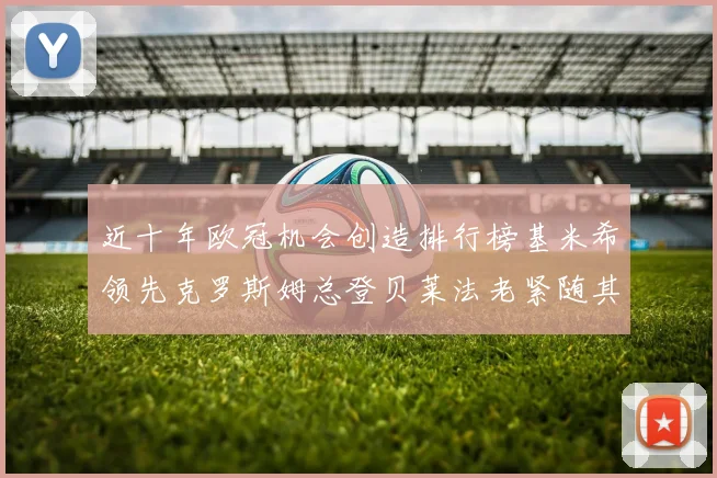 近十年欧冠机会创造排行榜基米希领先克罗斯姆总登贝莱法老紧随其后